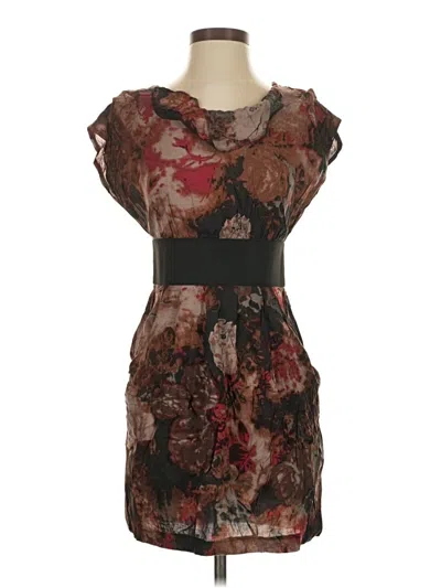 Pre-owned Francesca's Cocktail Dress In Brown