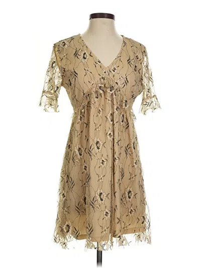 Pre-owned Francesca's Cocktail Dress In Brown