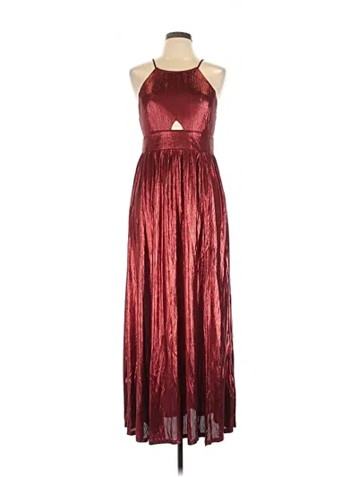Pre-owned Francesca's Cocktail Dress In Burgundy