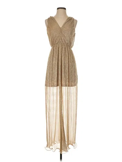 Pre-owned Francesca's Cocktail Dress In Gold