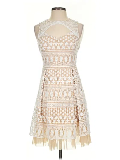 Pre-owned Francesca's Cocktail Dress In Ivory