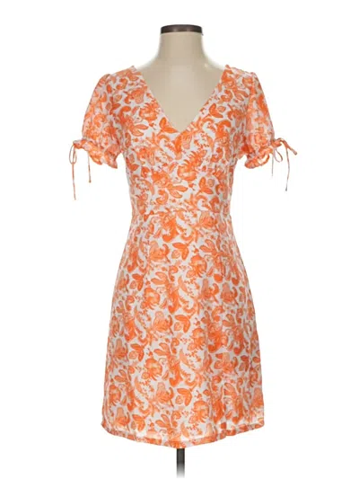 Pre-owned Francesca's Cocktail Dress In Orange