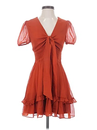 Pre-owned Francesca's Cocktail Dress In Orange