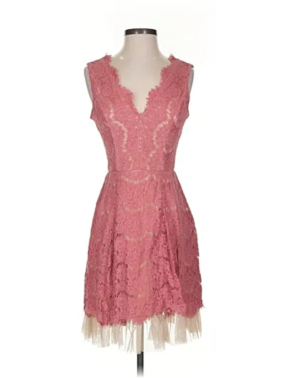 Pre-owned Francesca's Cocktail Dress In Pink