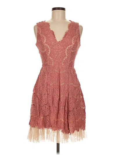 Pre-owned Francesca's Cocktail Dress In Pink