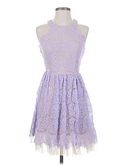 Pre-owned Francesca's Cocktail Dress In Purple