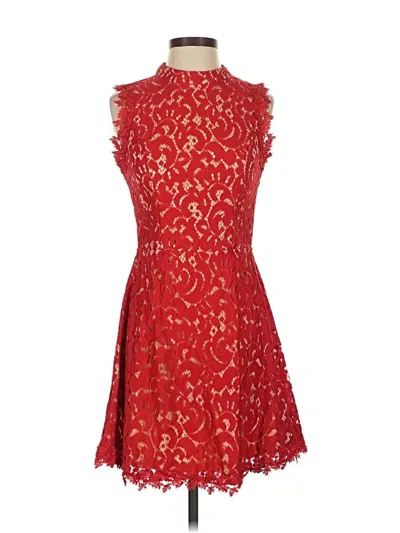 Pre-owned Francesca's Cocktail Dress In Red