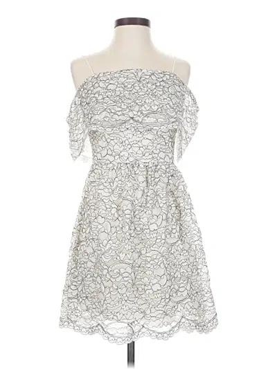 Pre-owned Francesca's Cocktail Dress In Silver