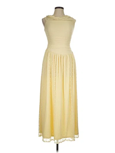 Pre-owned Francesca's Cocktail Dress In Yellow