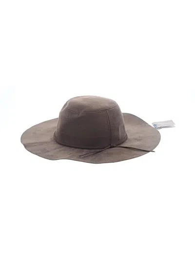 Pre-owned Francesca's Fedora In Brown