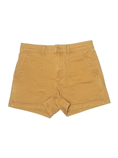 Pre-owned Francesca's Khaki Shorts In Yellow