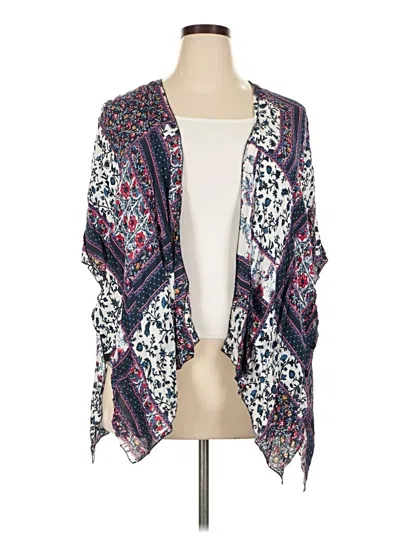 Pre-owned Francesca's Kimono In Blue