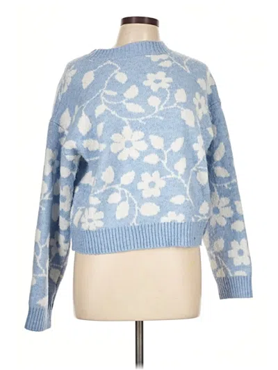 Pre-owned Francesca's Pullover Sweater In Blue
