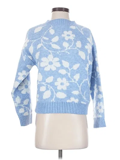 Pre-owned Francesca's Pullover Sweater In Blue