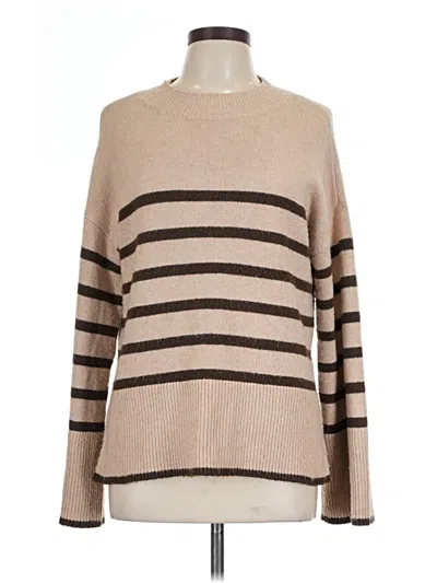 Pre-owned Francesca's Pullover Sweater In Brown