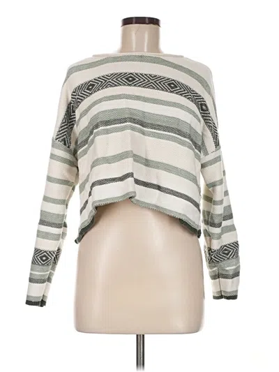 Pre-owned Francesca's Pullover Sweater In Gray