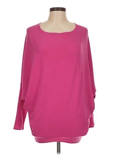 Pre-owned Francesca's Pullover Sweater In Pink