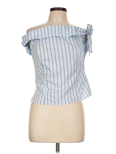 Francesca's Sleeveless Blouse In Blue