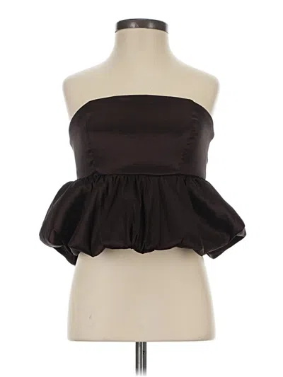 Pre-owned Francesca's Sleeveless Blouse In Brown
