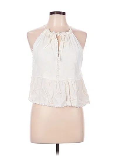 Pre-owned Francesca's Sleeveless Blouse In Ivory