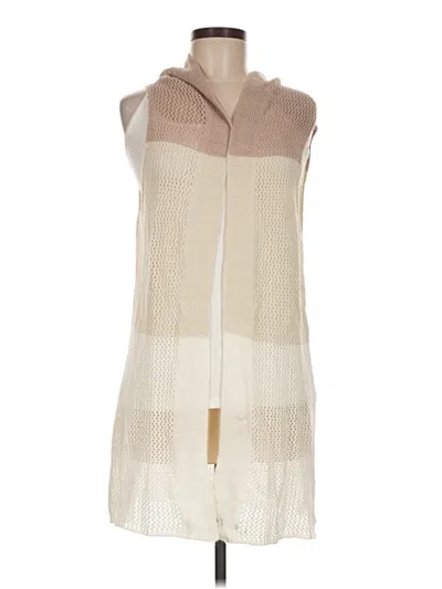 Pre-owned Francesca's Sleeveless Top Ivory Cowl Neck Tops