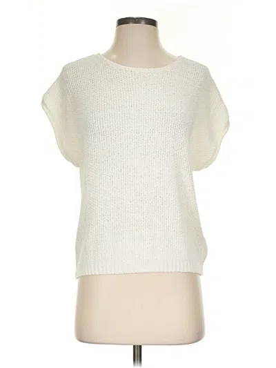 Pre-owned Francesca's Sweater Vest In Ivory