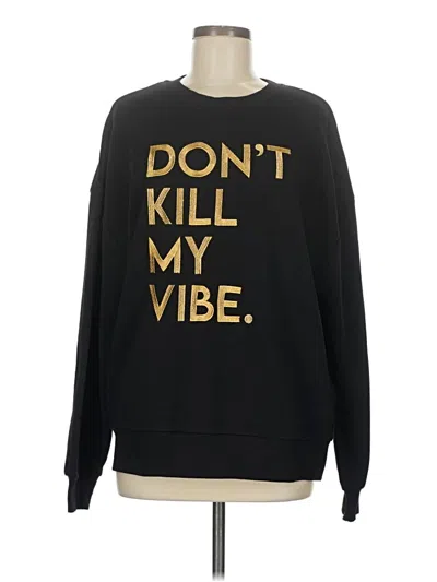 Pre-owned Francesca's Sweatshirt In Black