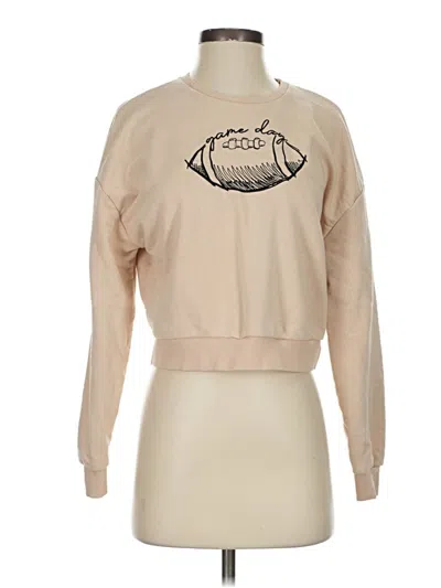 Pre-owned Francesca's Sweatshirt In Brown