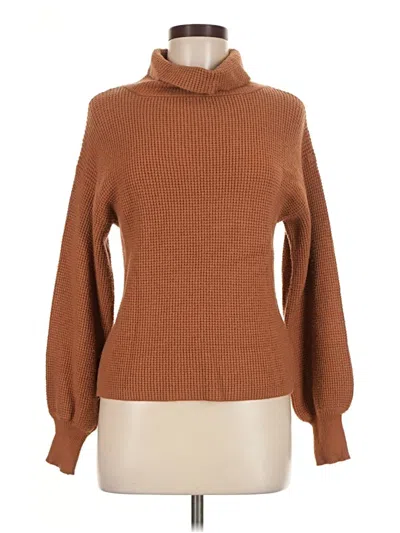 Pre-owned Francesca's Turtleneck Sweater In Brown