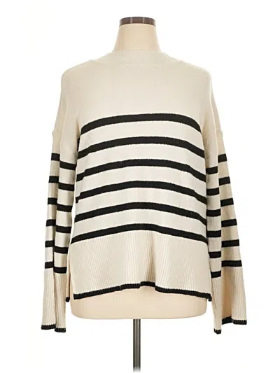 Pre-owned Francesca's Turtleneck Sweater In Ivory