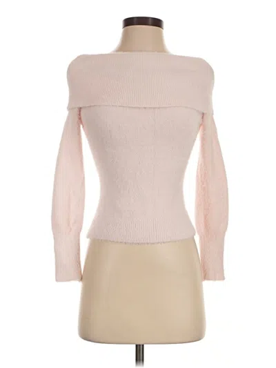 Pre-owned Francesca's Turtleneck Sweater In Pink