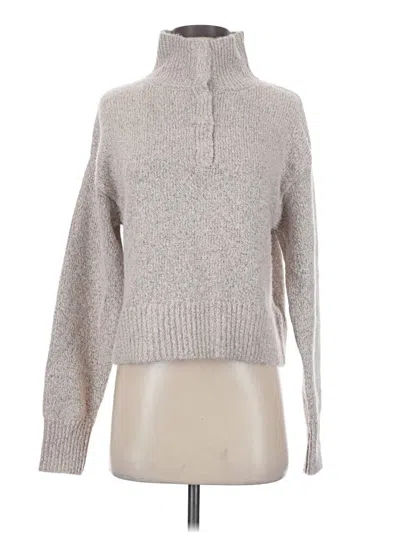 Pre-owned Francesca's Turtleneck Sweater In Silver