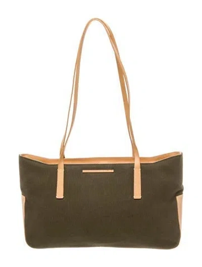 Pre-owned Francesco Biasia Canvas Shoulder Bag In Multi