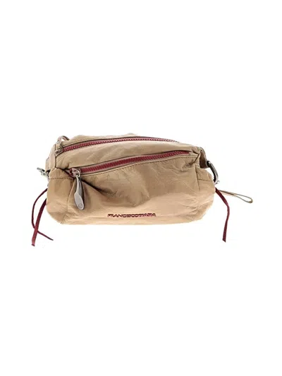 Pre-owned Francesco Biasia Leather Belt Bag In Tan