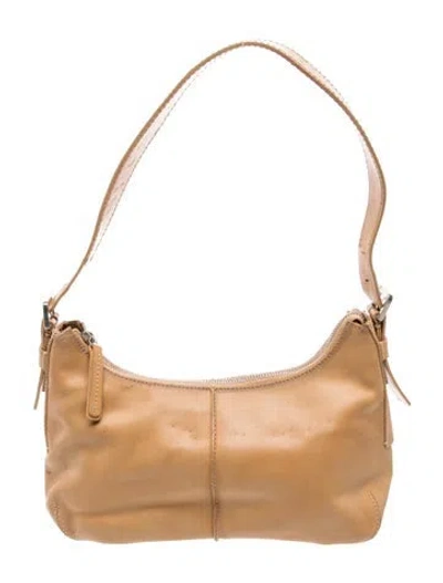 Pre-owned Francesco Biasia Leather Shoulder Bag In Brown
