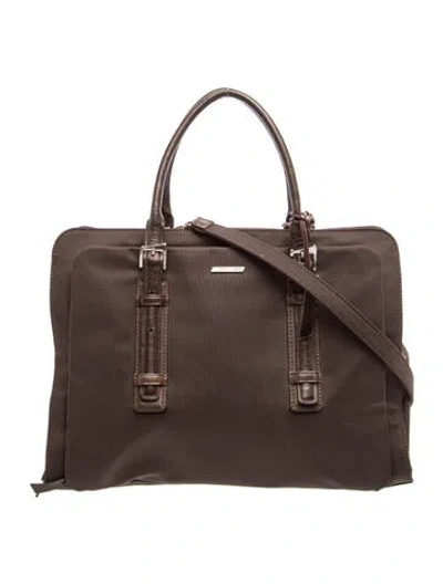 Pre-owned Francesco Biasia Leather Shoulder Bag In Brown