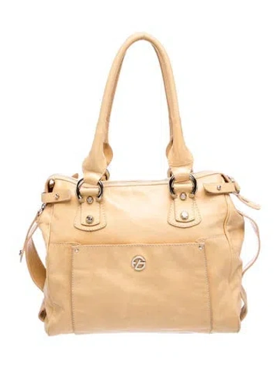 Pre-owned Francesco Biasia Leather Shoulder Bag In Neutrals