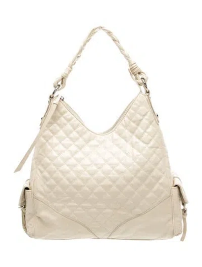 Pre-owned Francesco Biasia Leather Shoulder Bag In Neutrals