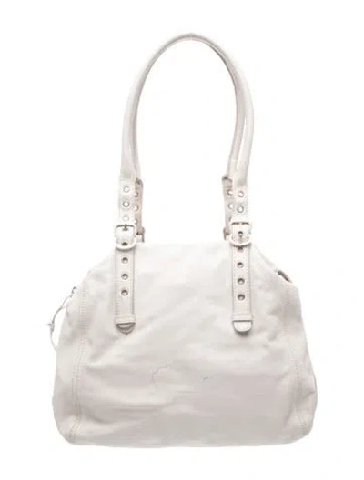 Pre-owned Francesco Biasia Leather Shoulder Bag In Neutrals