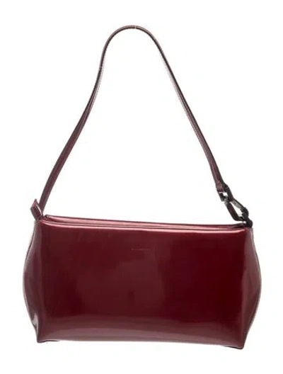 Pre-owned Francesco Biasia Leather Shoulder Bag In Red