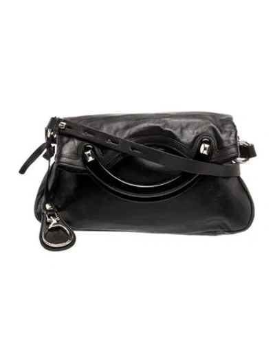 Pre-owned Francesco Biasia Leather Top Handle Bag In Green