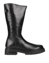 Francesco Brunelli Woman Boot Black Size 11 Calfskin In Black