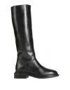 Francesco Brunelli Woman Boot Black Size 8 Calfskin