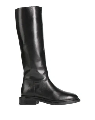 Francesco Brunelli Woman Boot Black Size 8 Calfskin