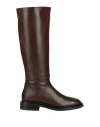 Francesco Brunelli Woman Boot Dark Brown Size 6 Calfskin