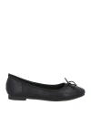 Francesco Milano Woman Ballet Flats Black Size 6 Leather