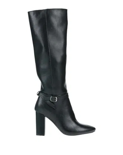 Francesco Milano Woman Knee Boots Black Size 10 Soft Leather