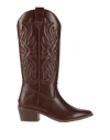Francesco Milano Woman Boot Brown Size 8 Leather