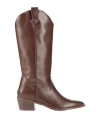 Francesco Milano Woman Boot Chocolate Brown Size 10 Leather