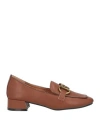 Francesco Milano Woman Loafers Brown Size 10 Leather